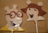 363sp Arthur and Sister Chocolate Candy Lollipop Mold